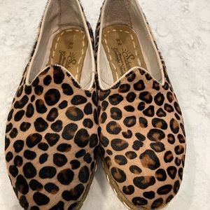 Leopard Loafer normal wear.  Still look great!